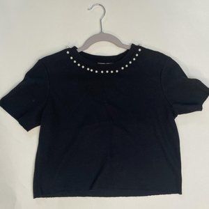 Women beaded crop top